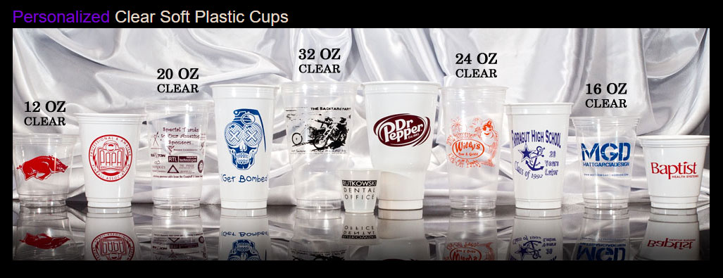 Personalized Soft Plastic Cups